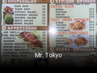 Mr. Tokyo opening hours