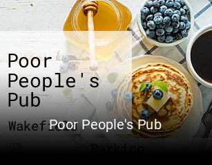 Poor People's Pub opening hours