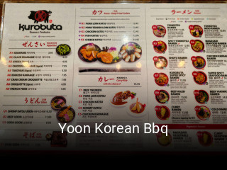 Yoon Korean Bbq open hours