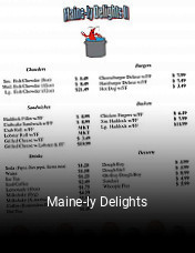 Maine-ly Delights open hours