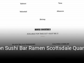 Obon Sushi Bar Ramen Scottsdale Quarter opening hours