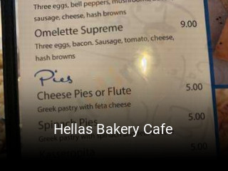 Hellas Bakery Cafe opening hours