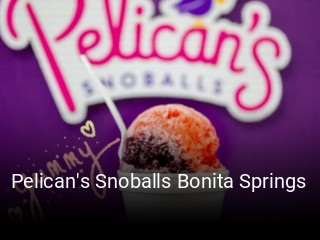 Pelican's Snoballs Bonita Springs opening hours