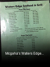 Mcgaha's Waters Edge Seafood Grill open hours