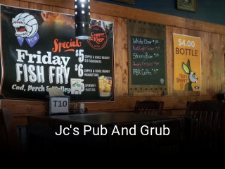 Jc's Pub And Grub open hours