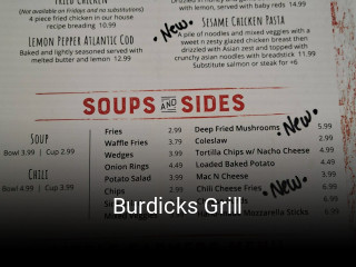 Burdicks Grill opening hours