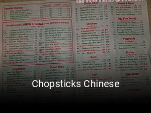 Chopsticks Chinese open hours