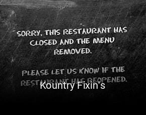 Kountry Fixin's opening hours