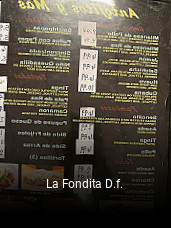 La Fondita D.f. open hours