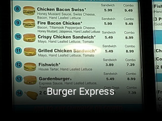 Burger Express open hours