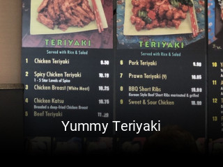 Yummy Teriyaki open hours