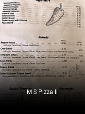 M S Pizza Ii opening hours