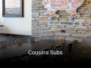 Cousins Subs open hours