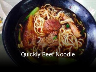 Quickly Beef Noodle open hours