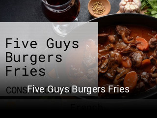 Five Guys Burgers Fries open hours