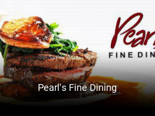 Pearl's Fine Dining open hours