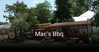 Mac's Bbq opening hours