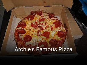 Archie's Famous Pizza opening hours